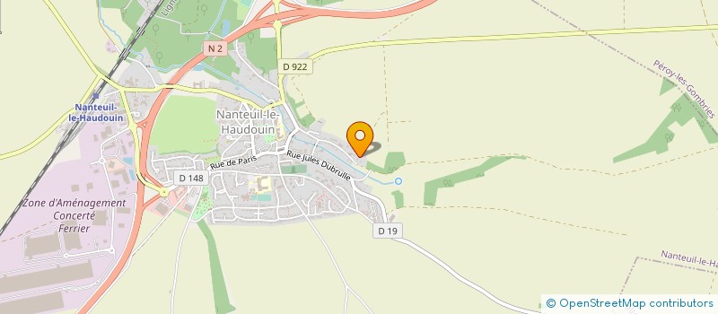 localisation de l'entreprise MONSIEUR THOMAS DEDDE  NANTEUIL-LE-HAUDOUIN