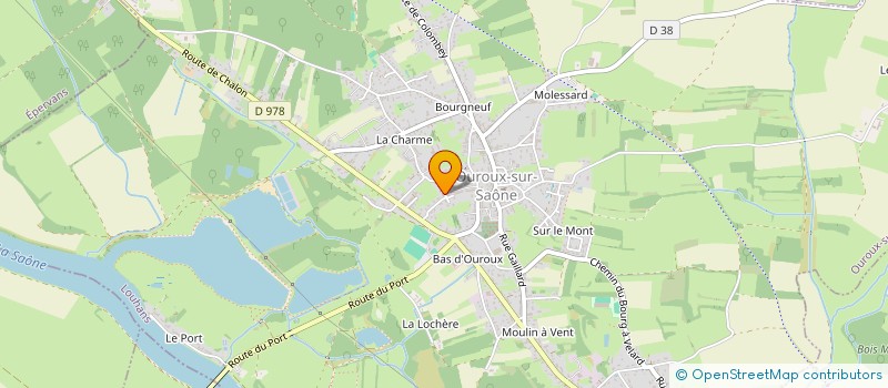 localisation de l'entreprise MONSIEUR THOMAS DEGRANGE  OUROUX-SUR-SAONE