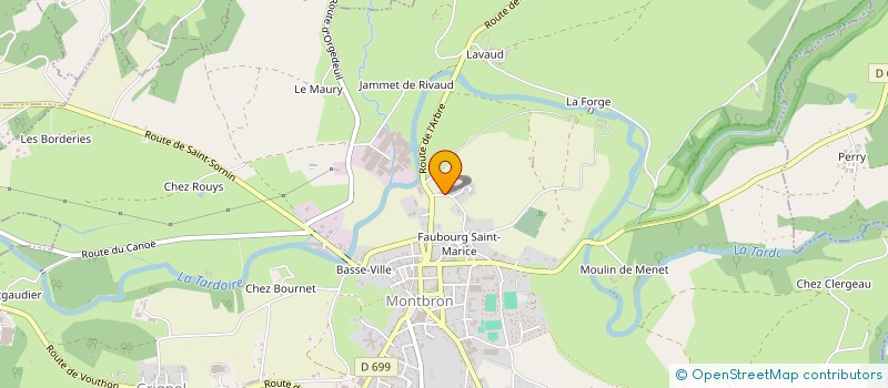 localisation de l'entreprise MONSIEUR THOMAS DEHEE  MONTBRON