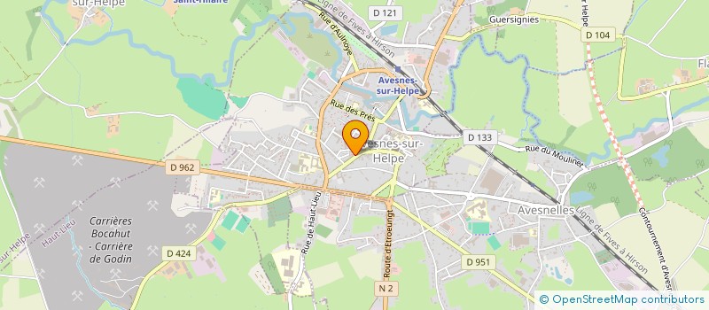 localisation de l'entreprise MONSIEUR THOMAS DEHENNE  AVESNES-SUR-HELPE