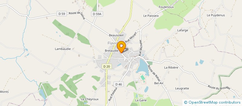 localisation de l'entreprise MONSIEUR THOMAS DEHON  FLAVIGNAC