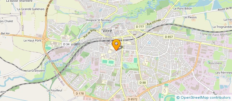 localisation de l'entreprise MONSIEUR THOMAS DEL'HOMMEAU  VITRE