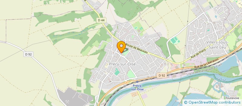 localisation de l'entreprise MONSIEUR THOMAS DELANGUE  PRECY SUR OISE