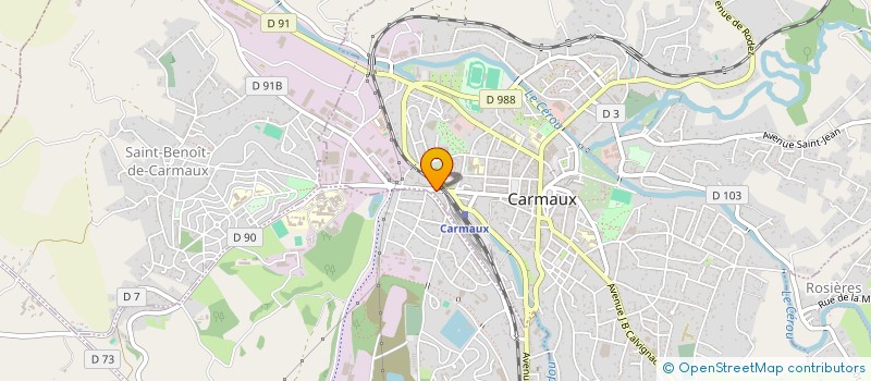 localisation de l'entreprise MONSIEUR THOMAS DELERIS  CARMAUX