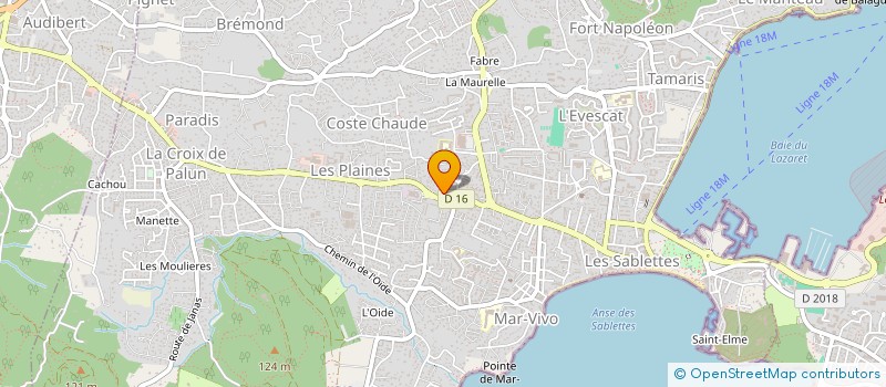 localisation de l'entreprise MONSIEUR THOMAS DELFINI  LA SEYNE-SUR-MER