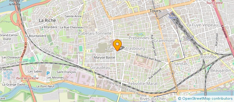 localisation de l'entreprise MONSIEUR THOMAS DELMAS à TOURS