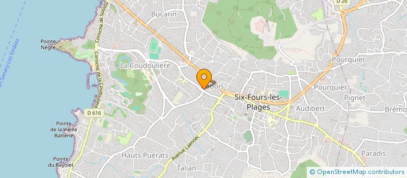 localisation de l'entreprise MONSIEUR THOMAS DELRIO à SIX-FOURS-LES-PLAGES