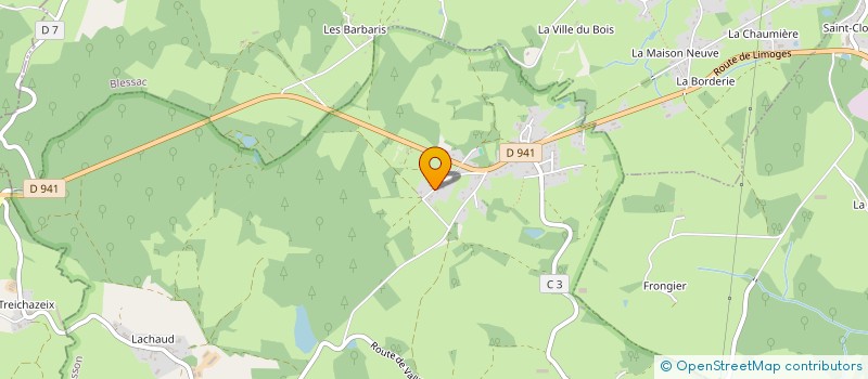 localisation de l'entreprise MONSIEUR THOMAS DELTORRE à SAINT-MARC-A-FRONGIER