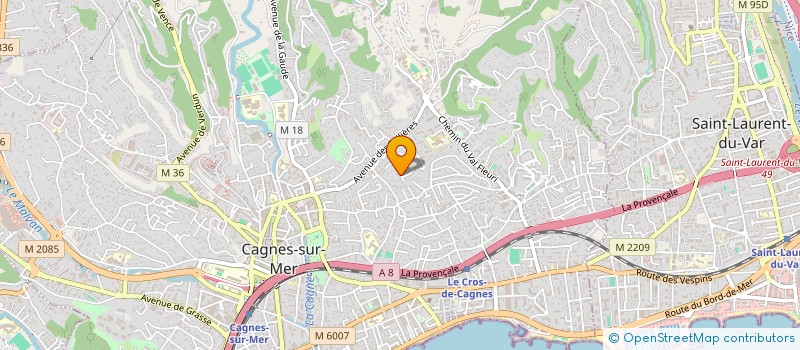 localisation de l'entreprise MONSIEUR THOMAS DENOYELLE à CAGNES-SUR-MER