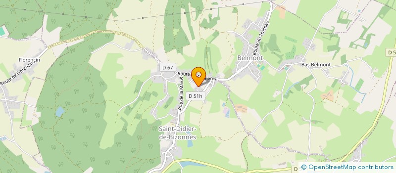 localisation de l'entreprise MONSIEUR THOMAS DEPARRE  SAINT-DIDIER-DE-BIZONNES