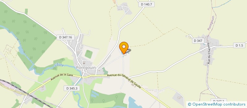 localisation de l'entreprise MONSIEUR THOMAS DESAIRE à PONTGOUIN
