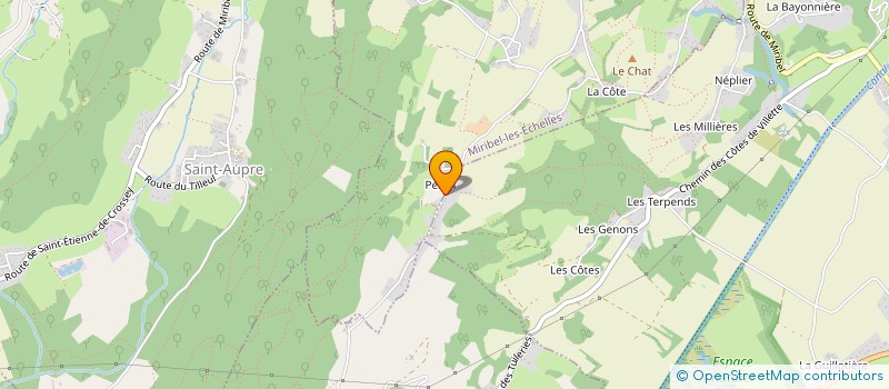 localisation de l'entreprise MONSIEUR THOMAS DESCHAMPS  MIRIBEL-LES-ECHELLES