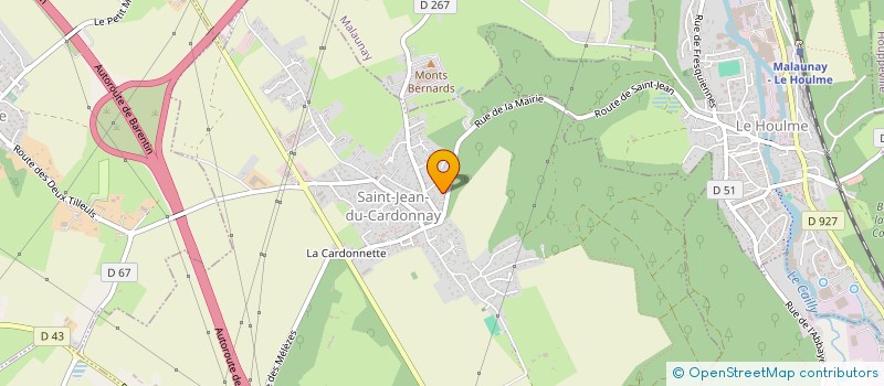 localisation de l'entreprise MONSIEUR THOMAS DESCHAMPS  SAINT-JEAN-DU-CARDONNAY