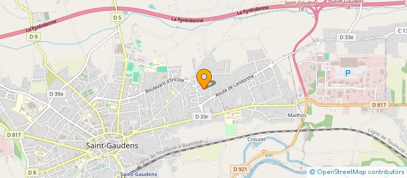 localisation de l'entreprise MONSIEUR THOMAS DESIMEUR  SAINT-GAUDENS