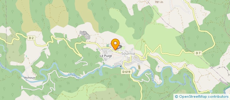 localisation de l'entreprise MONSIEUR THOMAS DEULOFEU  SOURNIA