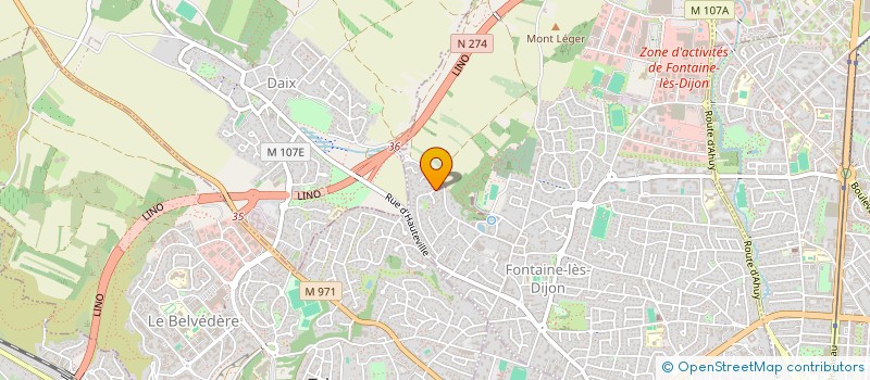localisation de l'entreprise MONSIEUR THOMAS DEVANNE  FONTAINE-LES-DIJON