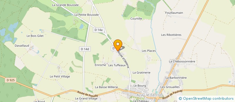 localisation de l'entreprise MONSIEUR THOMAS DEVAUX à AZAY-LE-FERRON