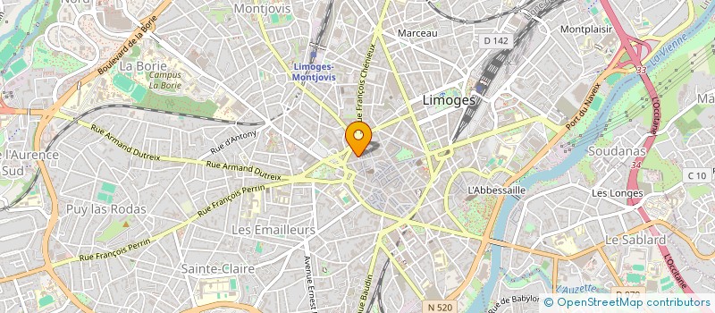 localisation de l'entreprise MONSIEUR THOMAS DEVERSON à LIMOGES