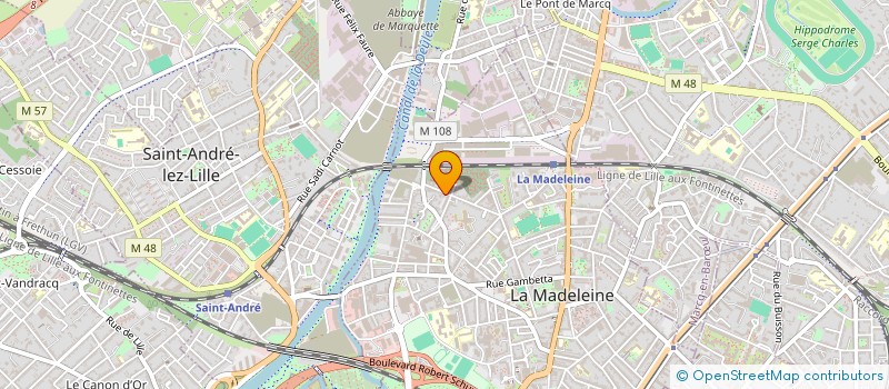 localisation de l'entreprise MONSIEUR THOMAS DEVIENNE à LA MADELEINE