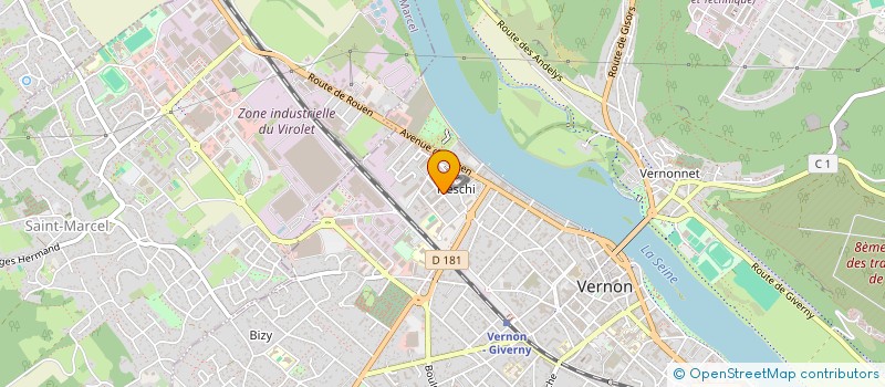 localisation de l'entreprise MONSIEUR THOMAS DEWAILLY  VERNON