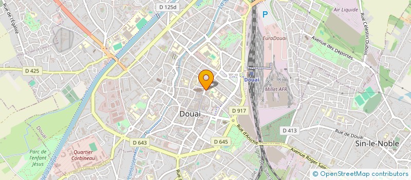 localisation de l'entreprise MONSIEUR THOMAS DHERBECOURT à DOUAI