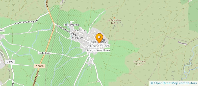 localisation de l'entreprise MONSIEUR THOMAS DICRISTOFARO  SAINT-HILAIRE-D'OZILHAN