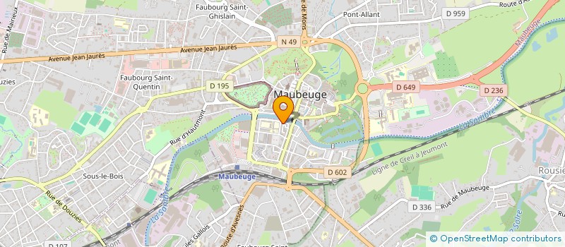 localisation de l'entreprise MONSIEUR THOMAS DINDIN  MAUBEUGE