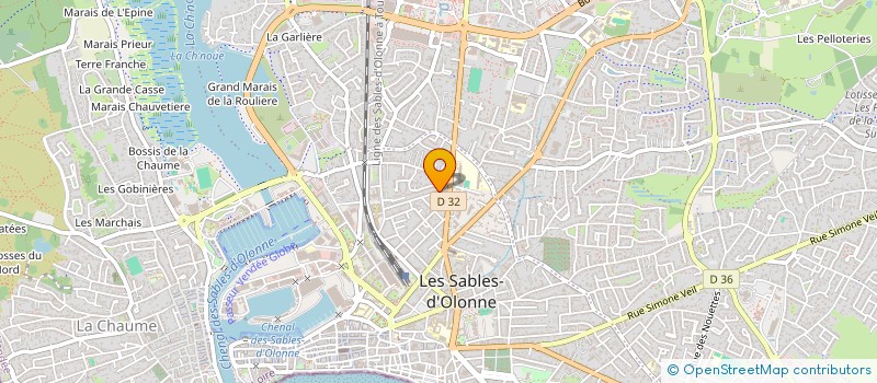 localisation de l'entreprise MONSIEUR THOMAS DIXNEUF  LES SABLES D'OLONNE