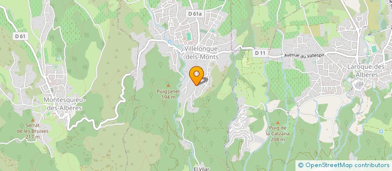 localisation de l'entreprise MONSIEUR THOMAS DOISY  VILLELONGUE-DELS-MONTS