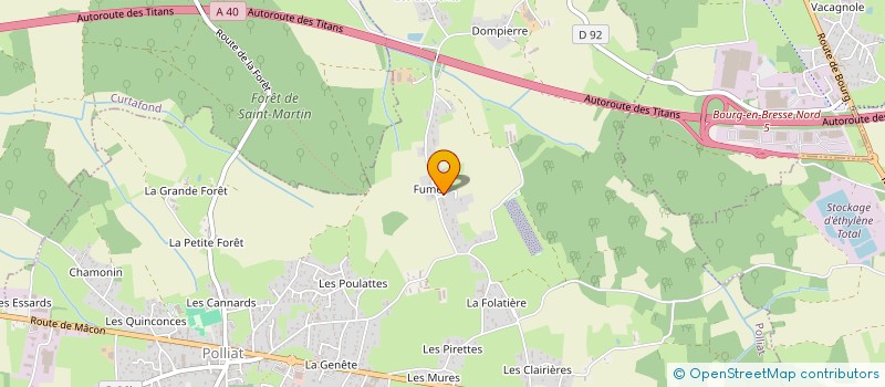 localisation de l'entreprise MONSIEUR THOMAS DOLARD à POLLIAT