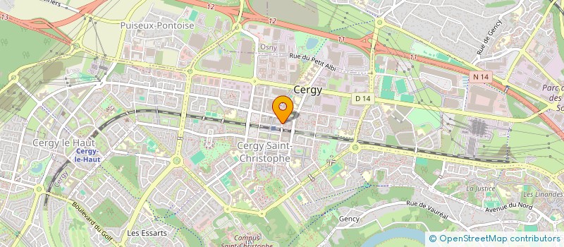 localisation de l'entreprise MONSIEUR THOMAS DOMINGUES  CERGY