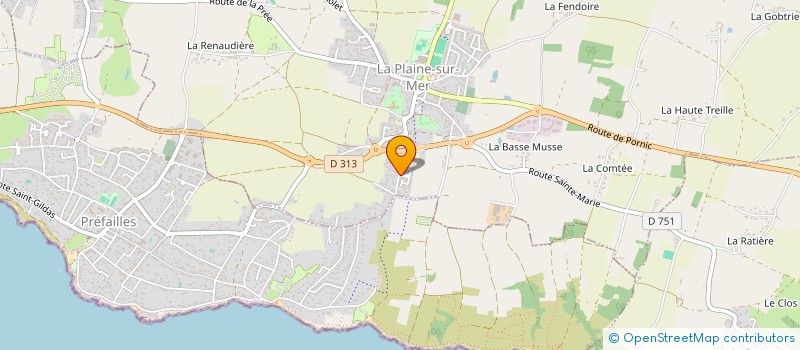 localisation de l'entreprise MONSIEUR THOMAS DONNE à LA PLAINE-SUR-MER