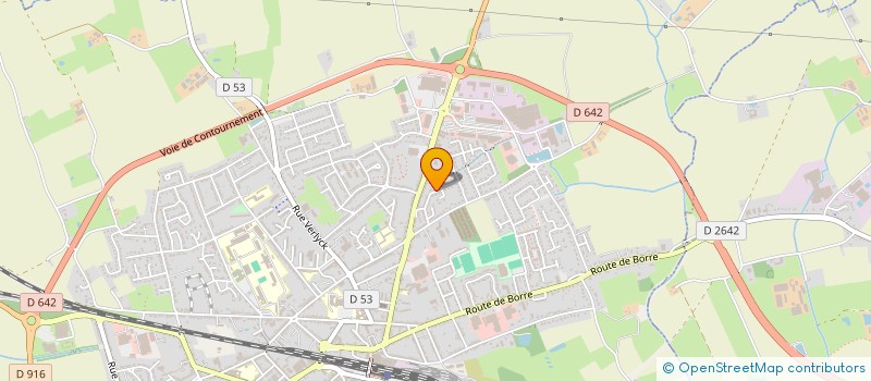 localisation de l'entreprise MONSIEUR THOMAS DOSSEVI à HAZEBROUCK