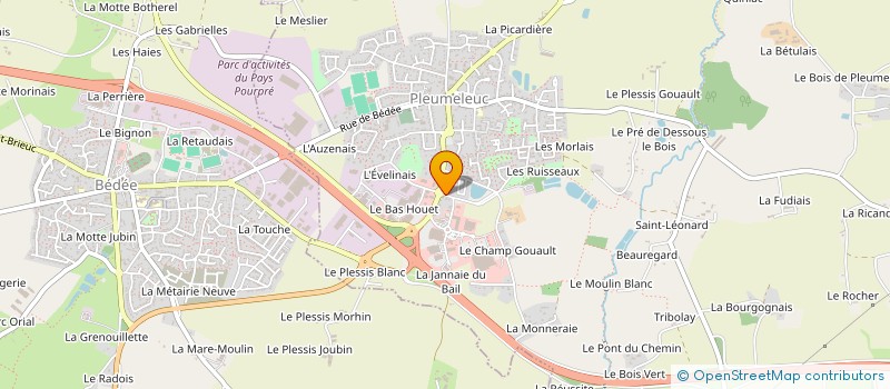 localisation de l'entreprise MONSIEUR THOMAS DOUALAN  PLEUMELEUC