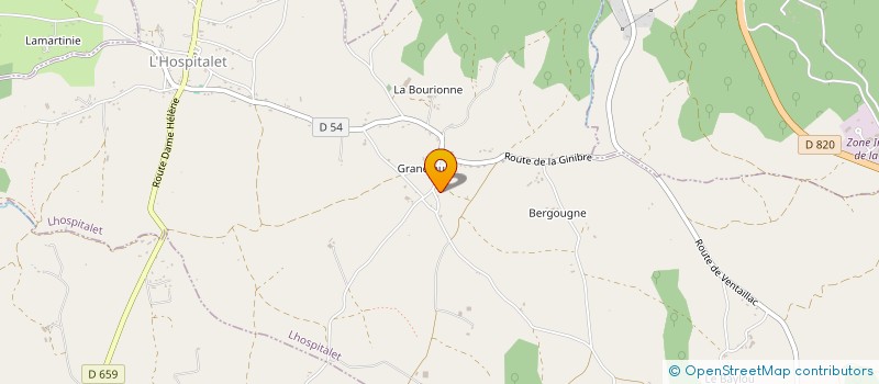 localisation de l'entreprise MONSIEUR THOMAS DOUCE  LHOSPITALET