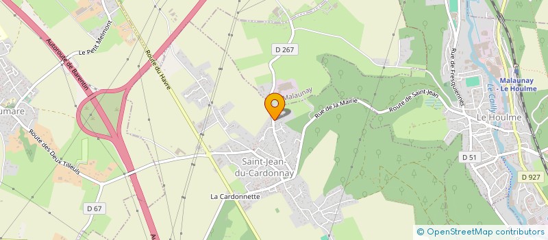 localisation de l'entreprise MONSIEUR THOMAS DOUDET  SAINT-JEAN-DU-CARDONNAY