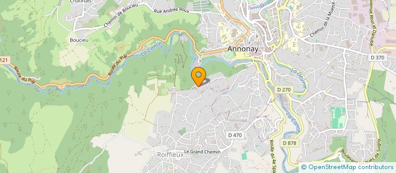 localisation de l'entreprise MONSIEUR THOMAS DRUESNE  ANNONAY