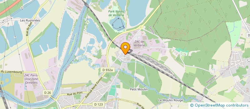 localisation de l'entreprise MONSIEUR THOMAS DUBOIS  VERBERIE