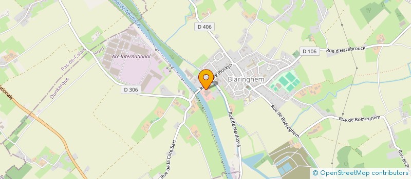 localisation de l'entreprise MONSIEUR THOMAS DUBOIS  BLARINGHEM