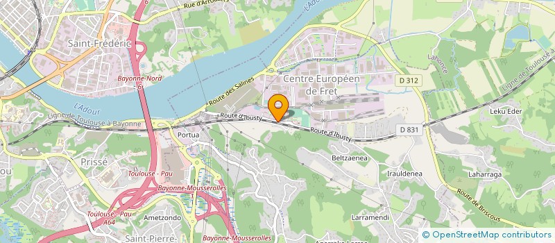 localisation de l'entreprise MONSIEUR THOMAS DUBRULE  MOUGUERRE