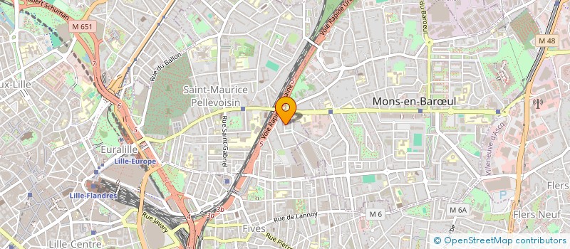 localisation de l'entreprise MONSIEUR THOMAS DUBUS  MONS-EN-BARUL