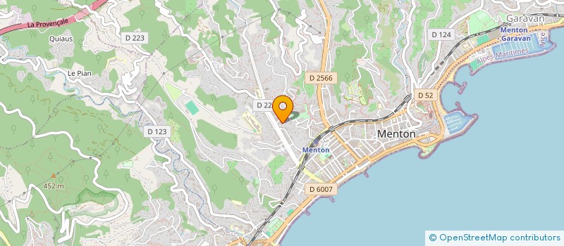 localisation de l'entreprise MONSIEUR THOMAS DUCCI  MENTON