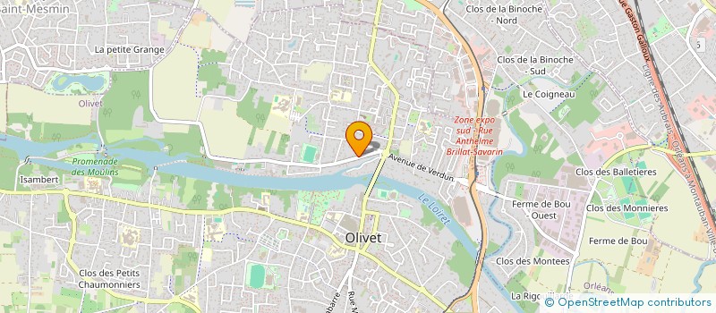 localisation de l'entreprise MONSIEUR THOMAS DUCHEMIN à OLIVET