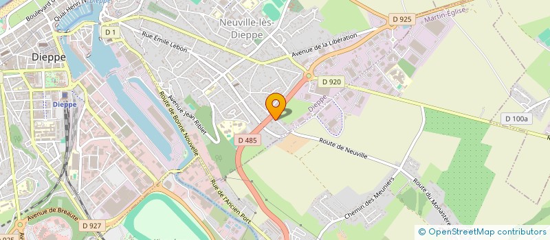 localisation de l'entreprise MONSIEUR THOMAS DUCLOS à DIEPPE