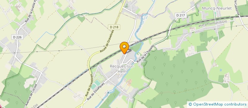 localisation de l'entreprise MONSIEUR THOMAS DUCROCQ  RECQUES-SUR-HEM