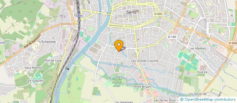 localisation de l'entreprise MONSIEUR THOMAS DUFAUD  SENS