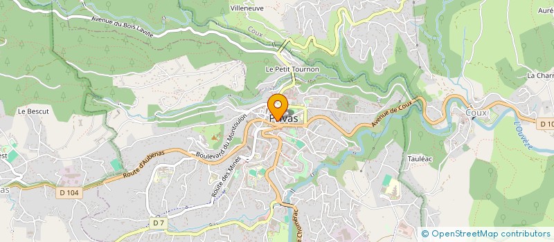 localisation de l'entreprise MONSIEUR THOMAS DUFAUD  PRIVAS