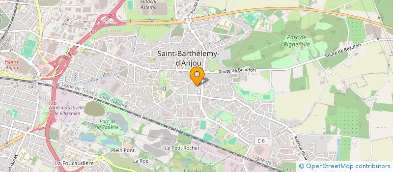 localisation de l'entreprise MONSIEUR THOMAS DUFOUR à SAINT-BARTHELEMY-D'ANJOU
