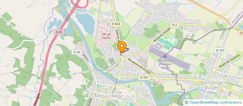 localisation de l'entreprise MONSIEUR THOMAS DULAC  AIRE-SUR-L'ADOUR