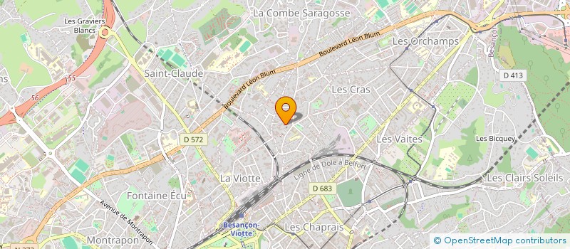 localisation de l'entreprise MONSIEUR THOMAS DUMONT à BESANCON